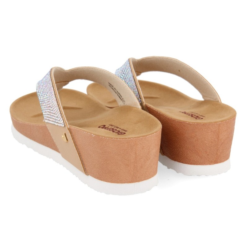 tong compensée femme